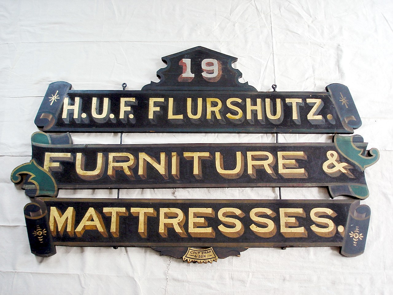 VERY FINE FURNITURE SIGN