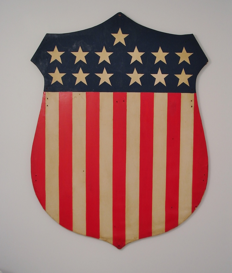 19TH. C PATRIOTIC SHIELD